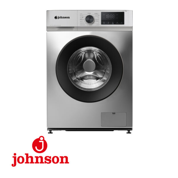 LAVADORA JOHNSON CF 8KG 1400RPM CLASE A INVERTER DISPLAY INOX