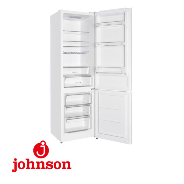 NEVERA COMBI JOHNSON NF 201X60X60.5  BLANCO - Imatge 2