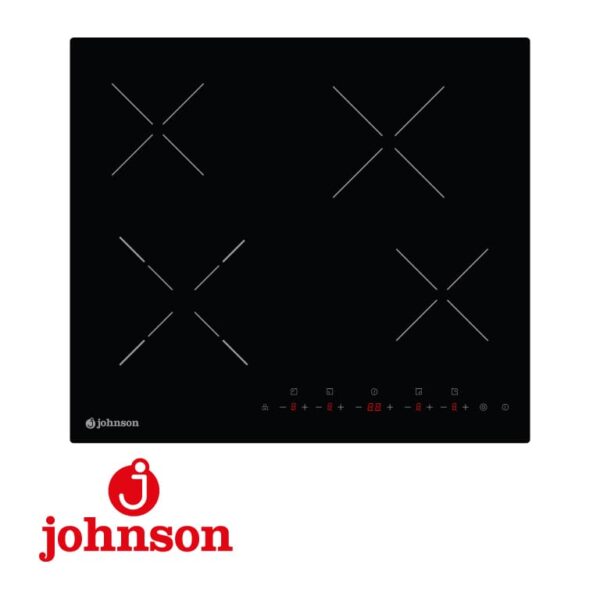 PLACA VITROCERAMICA JOHNSON 4 ZONAS 60CM CANTO REDONDEADO